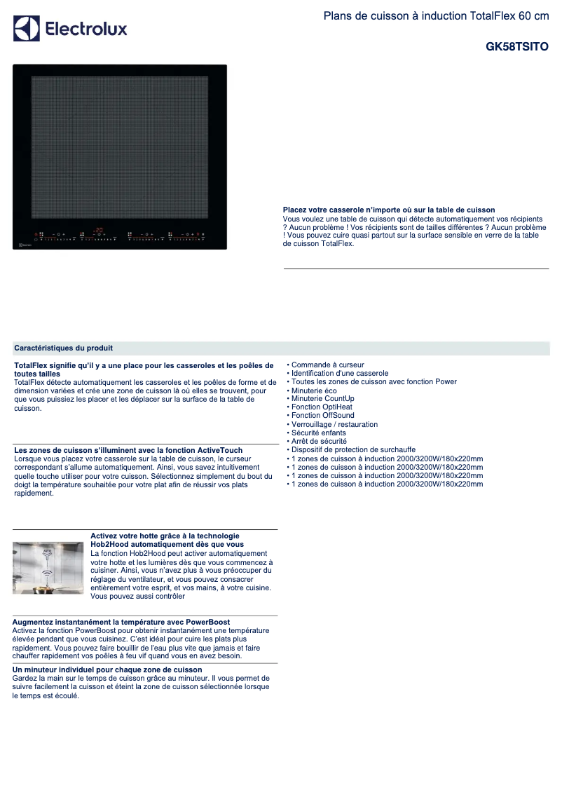 Imagen de la primera página del manual del dispositivo GK58TSITO