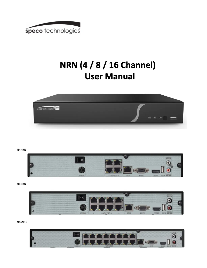 Imagen de la primera página del manual del dispositivo N16NRN
