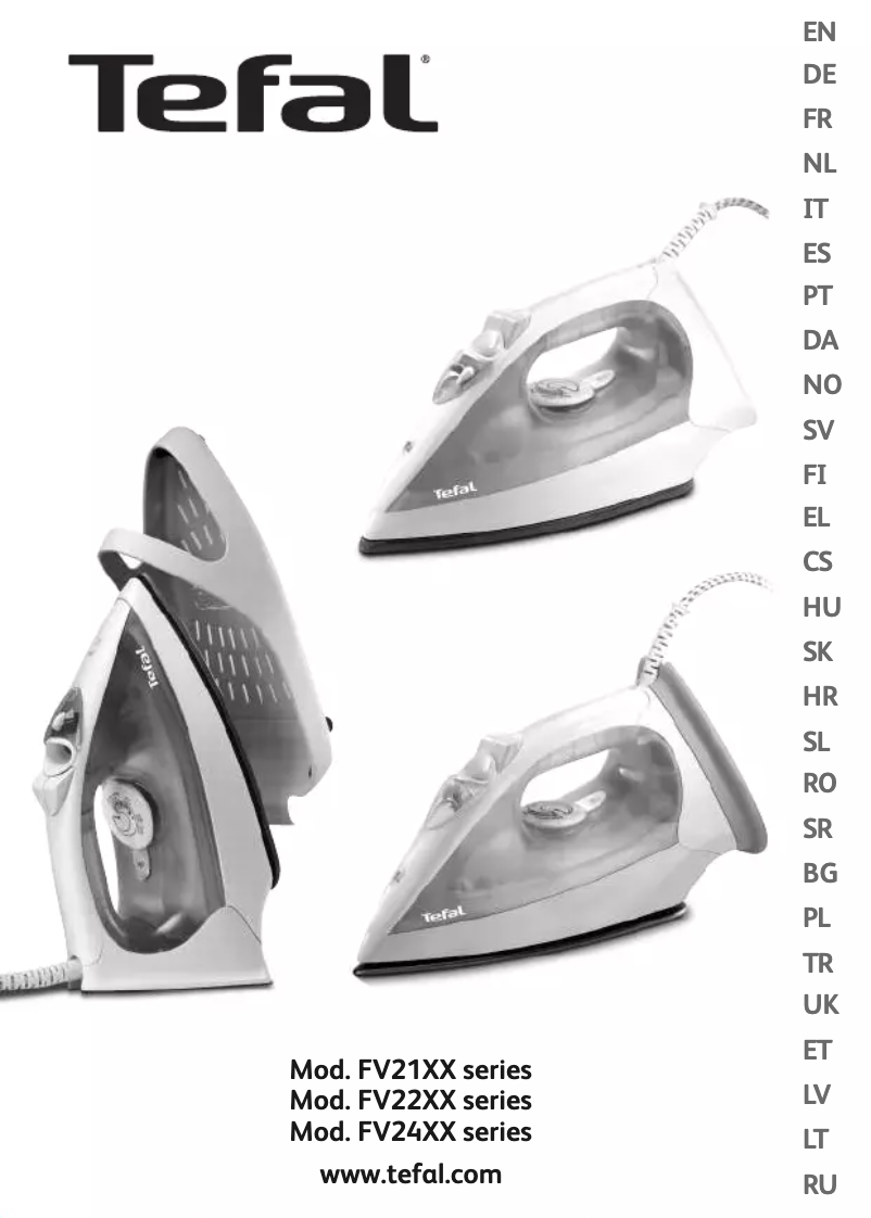 Página 1 del manual Manual de usuario Tefal FV2140Y0