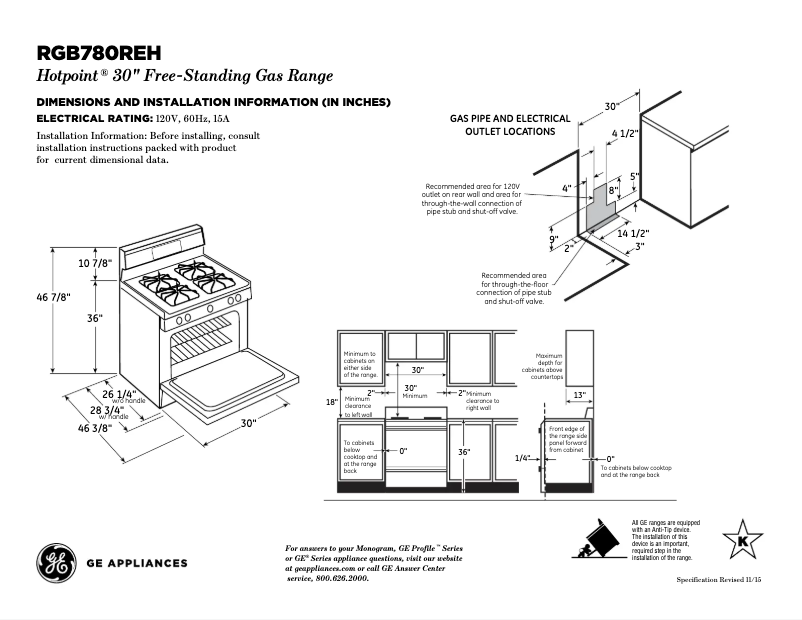 Imagen de la primera página del manual del dispositivo RGB780REHSS