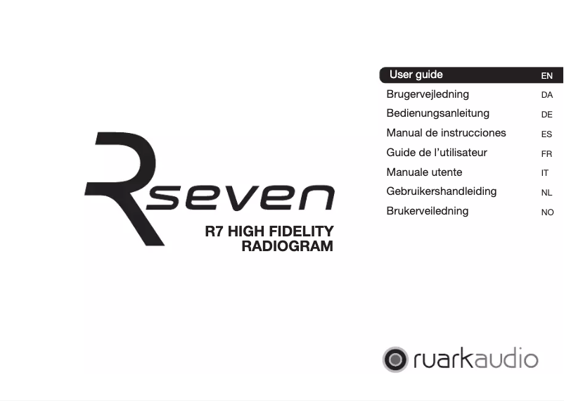 Imagen de la primera página del manual del dispositivo R7