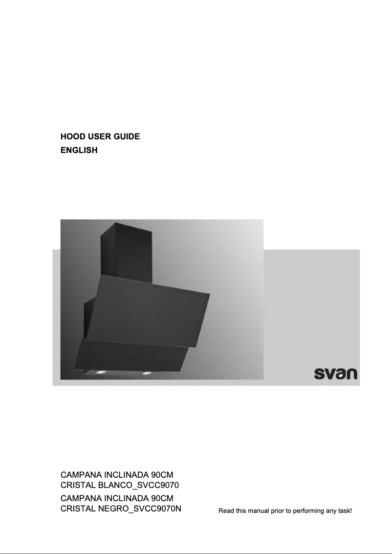 Imagen de la primera página del manual del dispositivo SVCC9070N