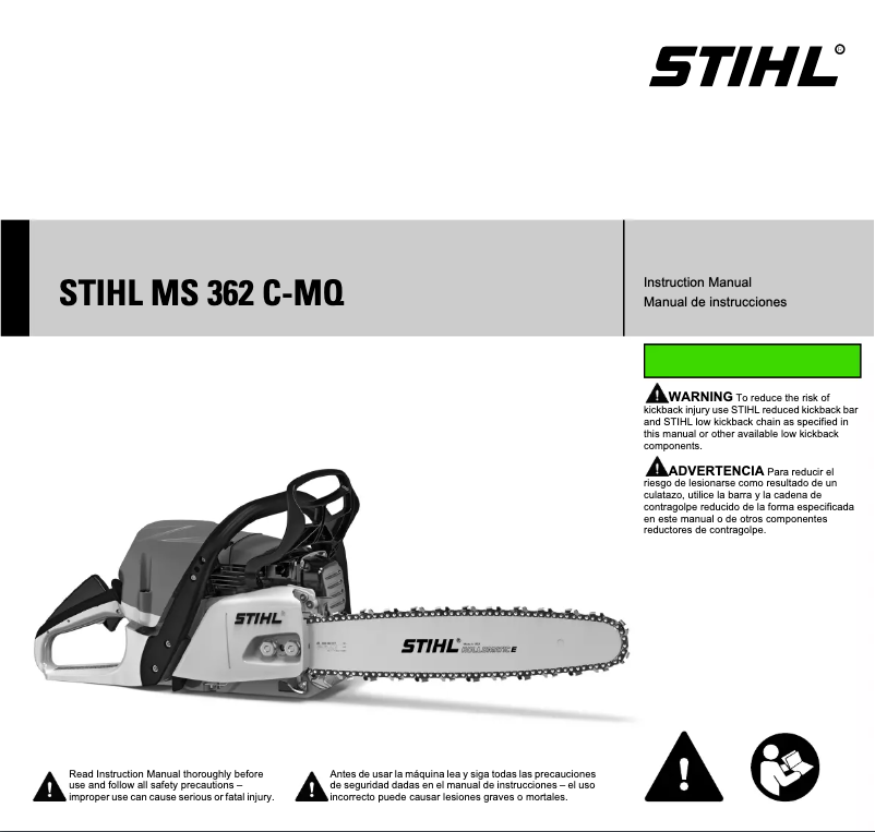 Página 1 del manual Manual de usuario Stihl MS 362 C-MQ