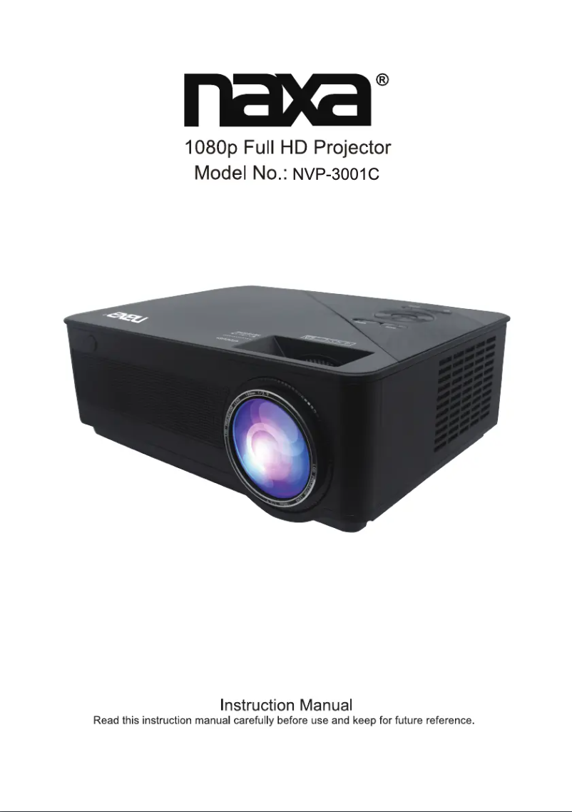 Imagen de la primera página del manual del dispositivo NVP-3001C