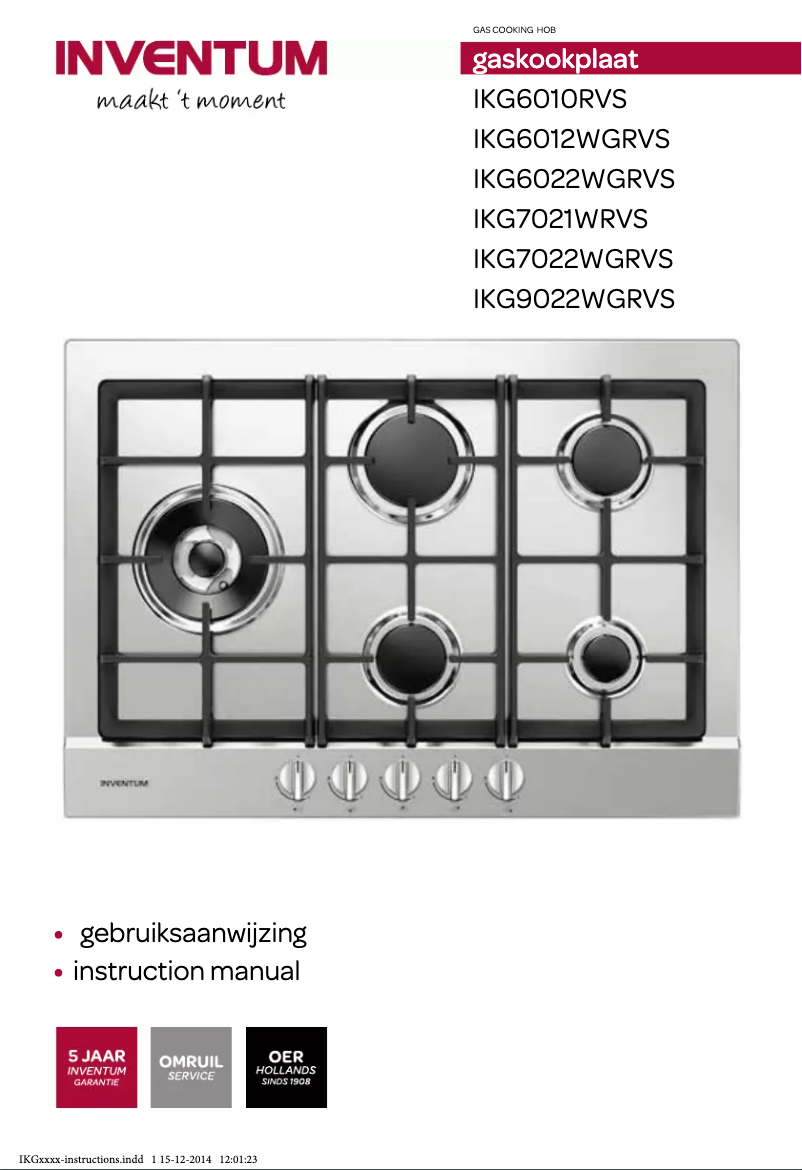 Página 1 del manual Manual de usuario Inventum IKG9022
