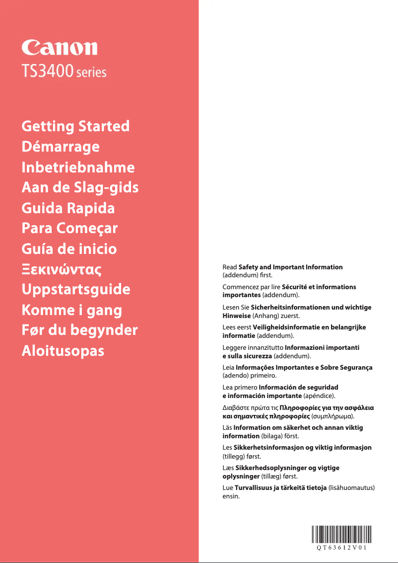 Página 1 del manual Manual de usuario Canon PIXMA TS3750i