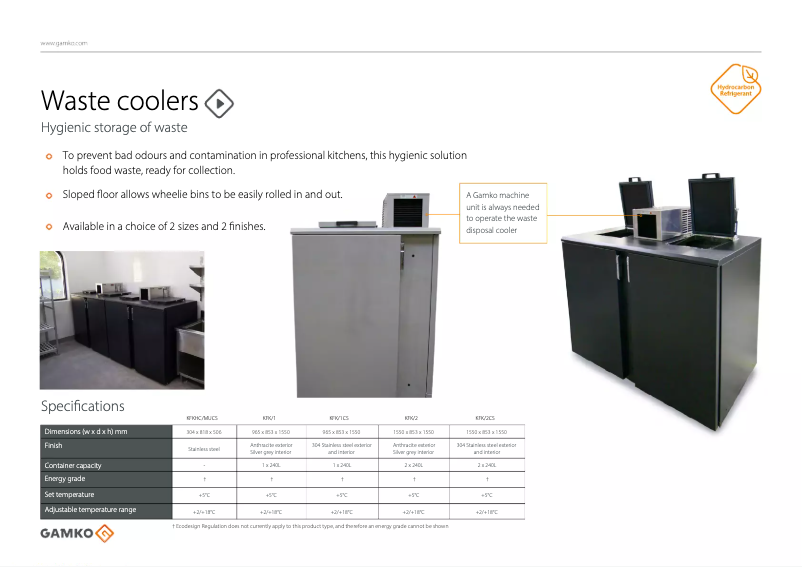 Página 1 del manual Folleto Gamko KFK/2CS