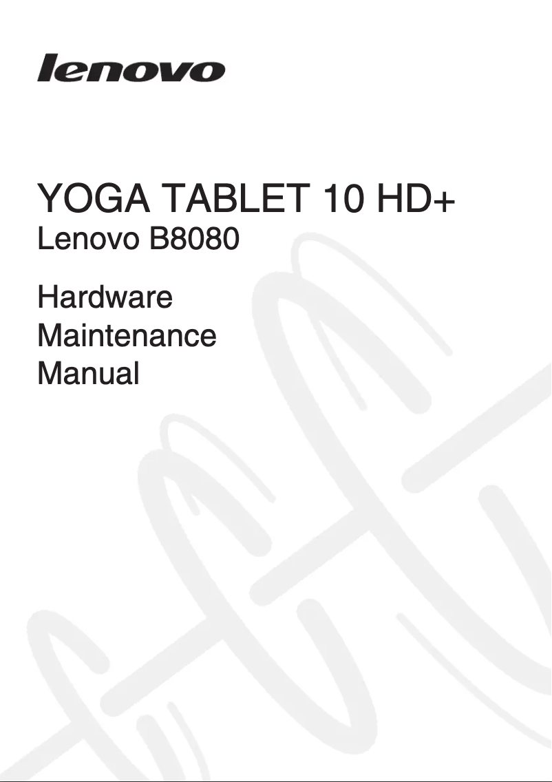 Imagen de la primera página del manual del dispositivo IdeaTab Yoga 10