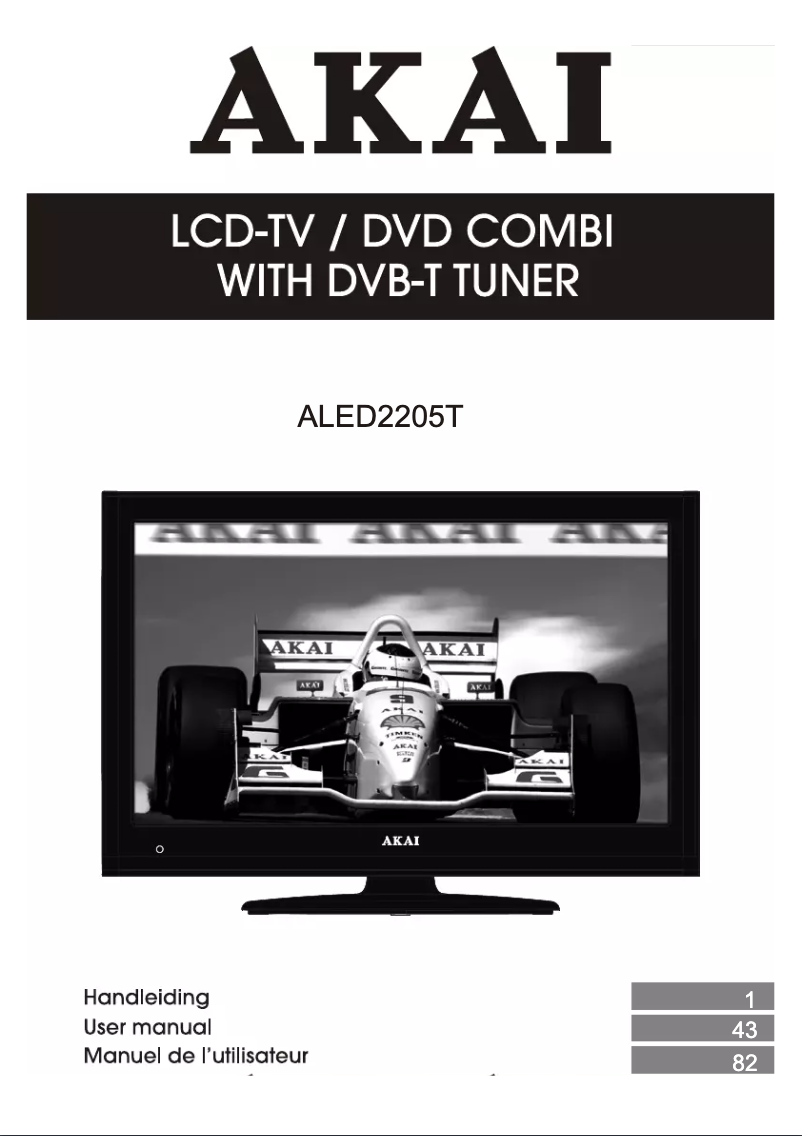 Página 1 del manual Manual de usuario AKAI ALED2205TBK