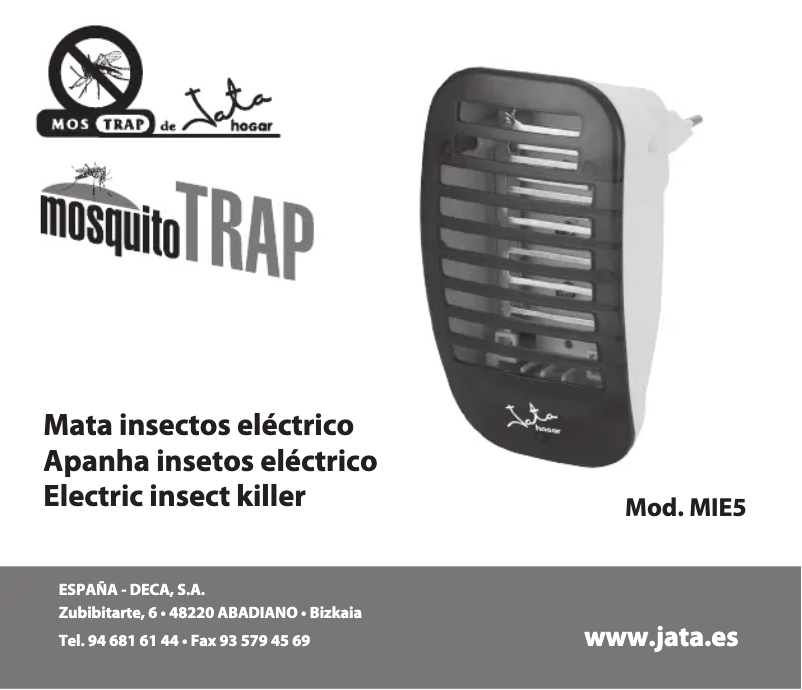 Imagen de la primera página del manual del dispositivo MIE5