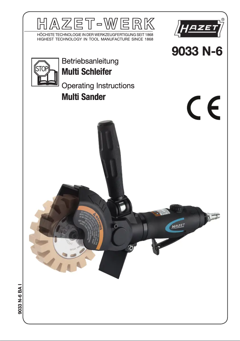 Imagen de la primera página del manual del dispositivo 9033N-6
