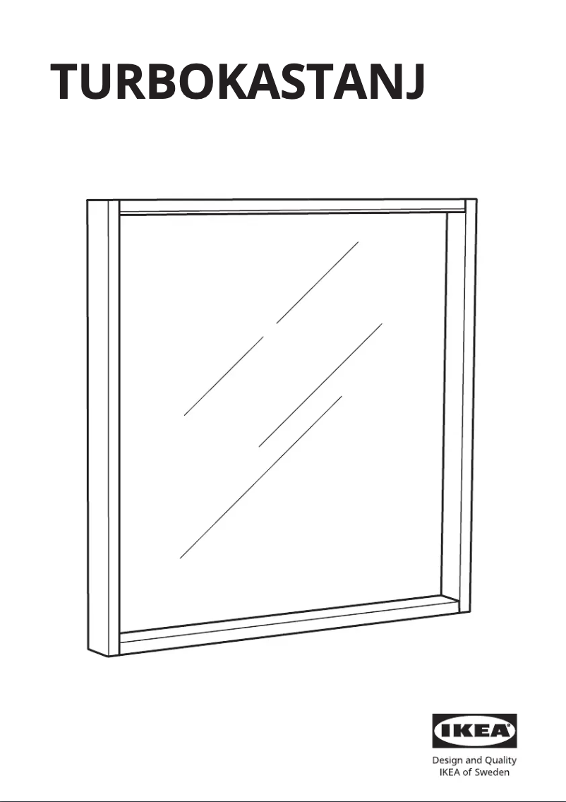 Página 1 del manual Manual de usuario Ikea TURBOKASTANJ 505.550.97