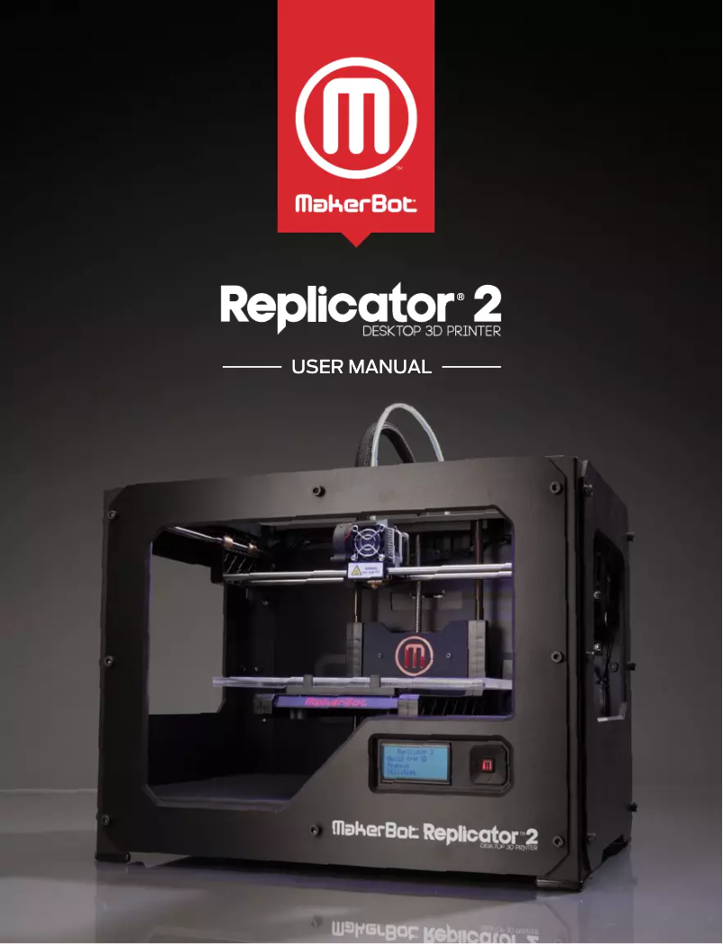 Página 1 del manual Manual de usuario MakerBot Replicator 2