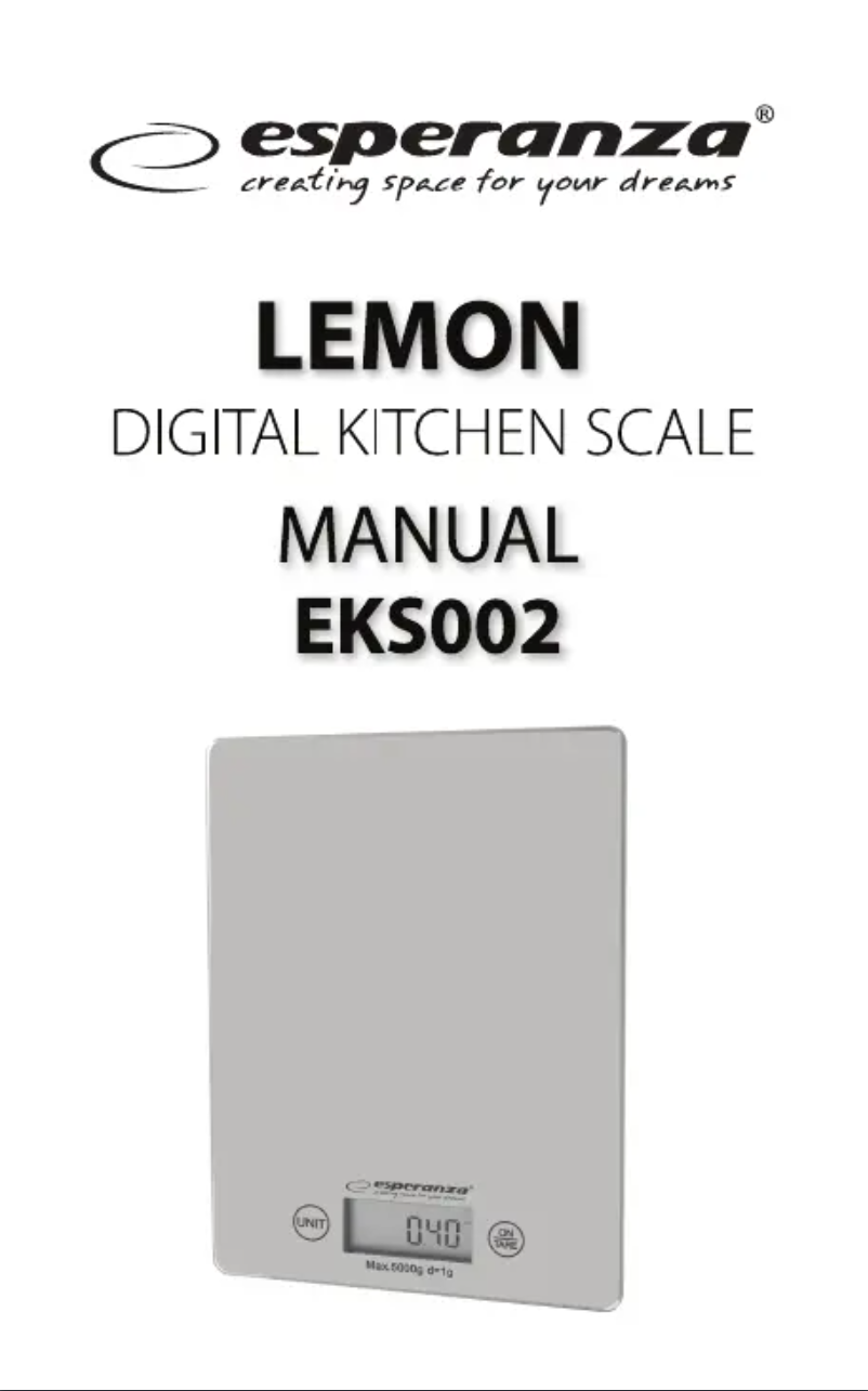 Imagen de la primera página del manual del dispositivo Lemon EKS002G