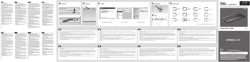 Página nº 1 - Manual de usuario Speed-Link Carex SL-7433-BK