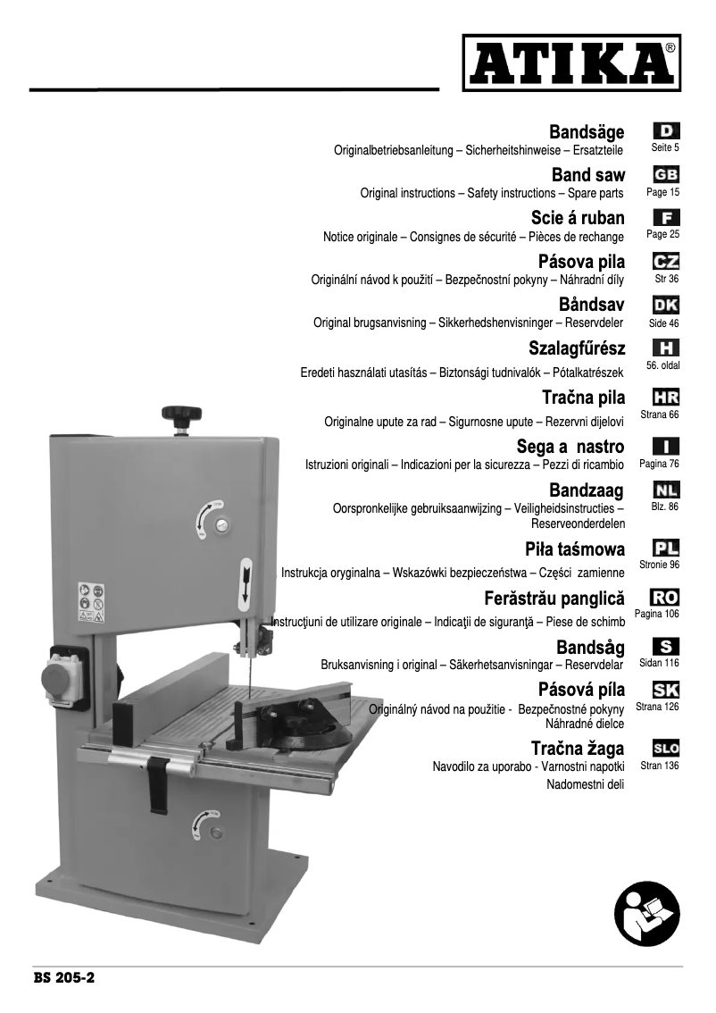 Página 1 del manual Manual de usuario ATIKA BS 205-2