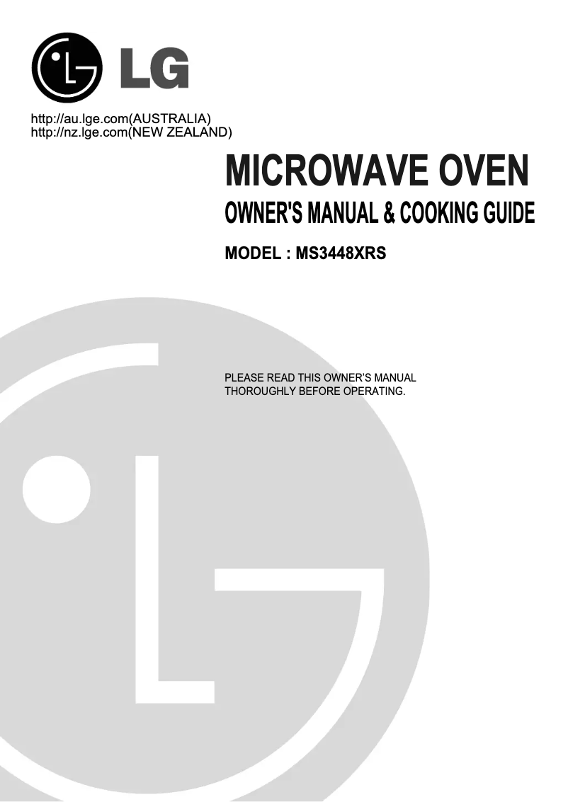 Imagen de la primera página del manual del dispositivo MS3448XRS