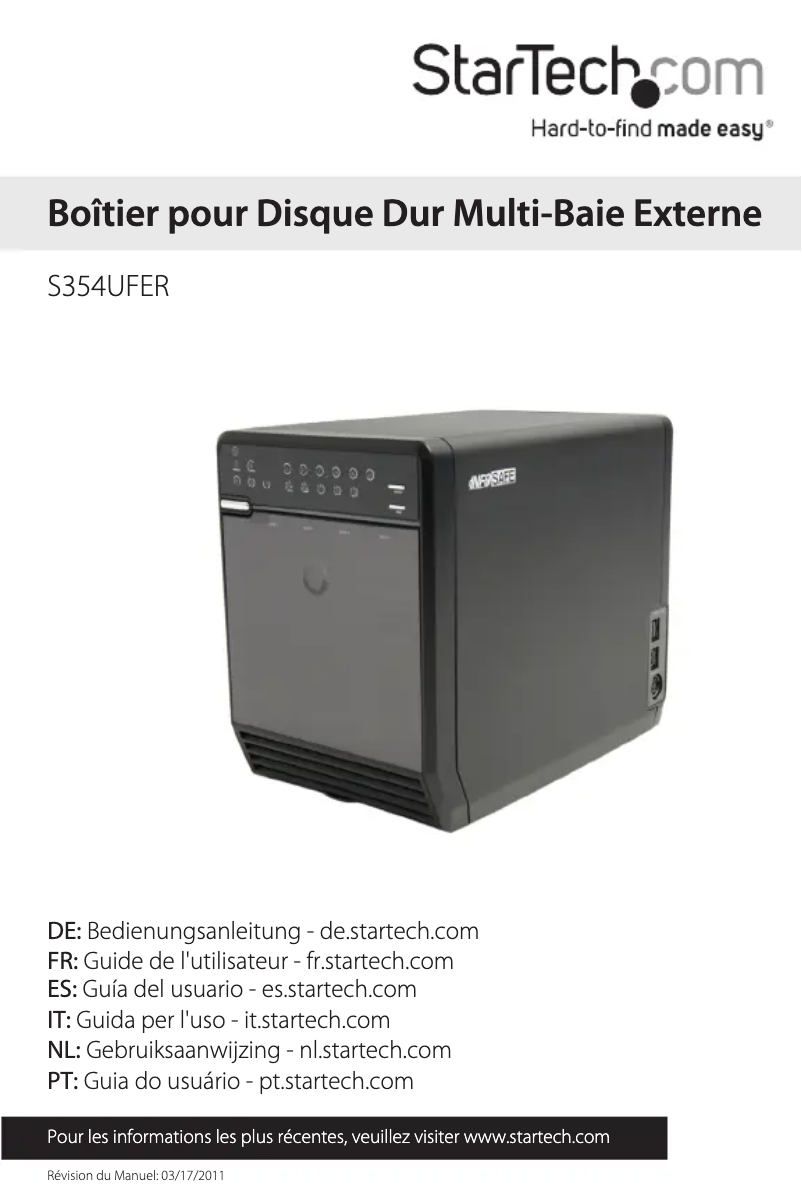 Imagen de la primera página del manual del dispositivo S354UFER