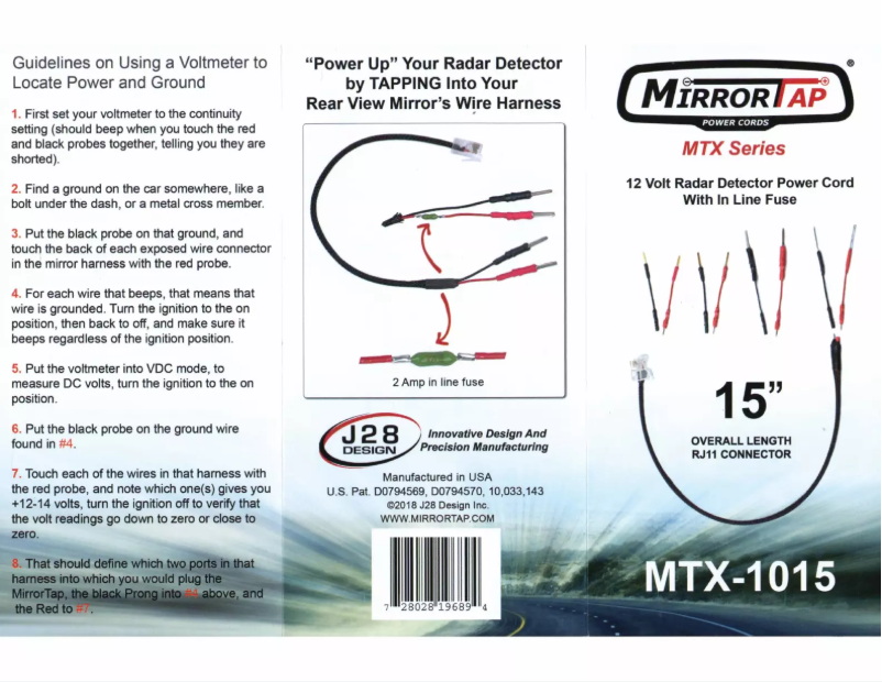 Página 1 del manual Manual de usuario BlendMount MTX-1015