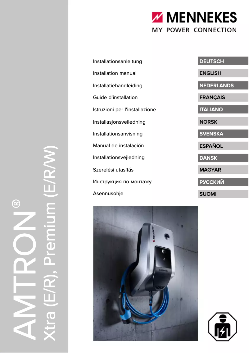 Página 1 del manual Guía de instalación Mennekes AMTRON Premium E 11/22 T2