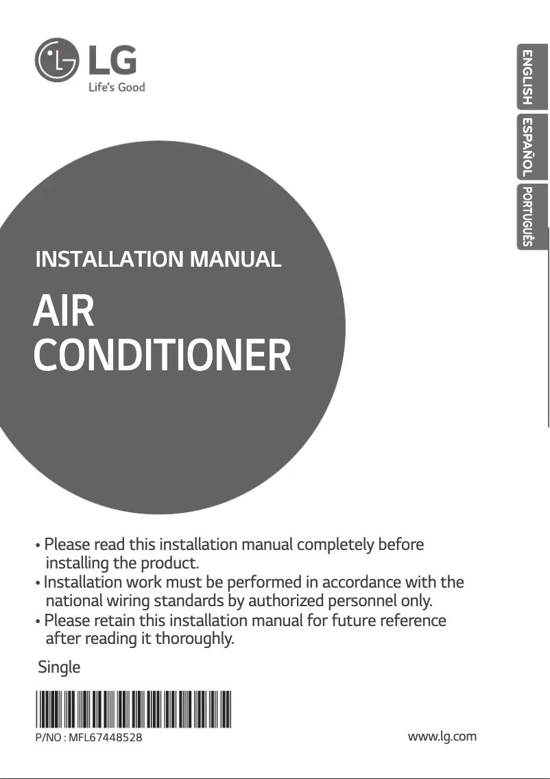 Página 1 del manual Manual de usuario LG AVUQ60GM2A0