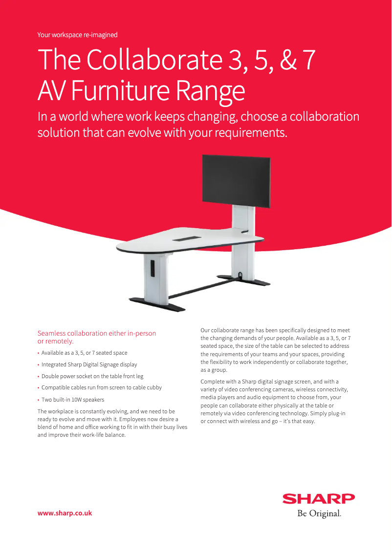 Imagen de la primera página del manual del dispositivo Collaborate 3