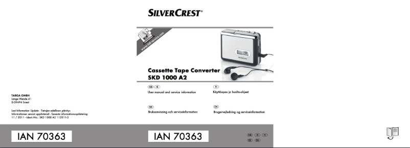 Imagen de la primera página del manual del dispositivo SKD 1000 A2
