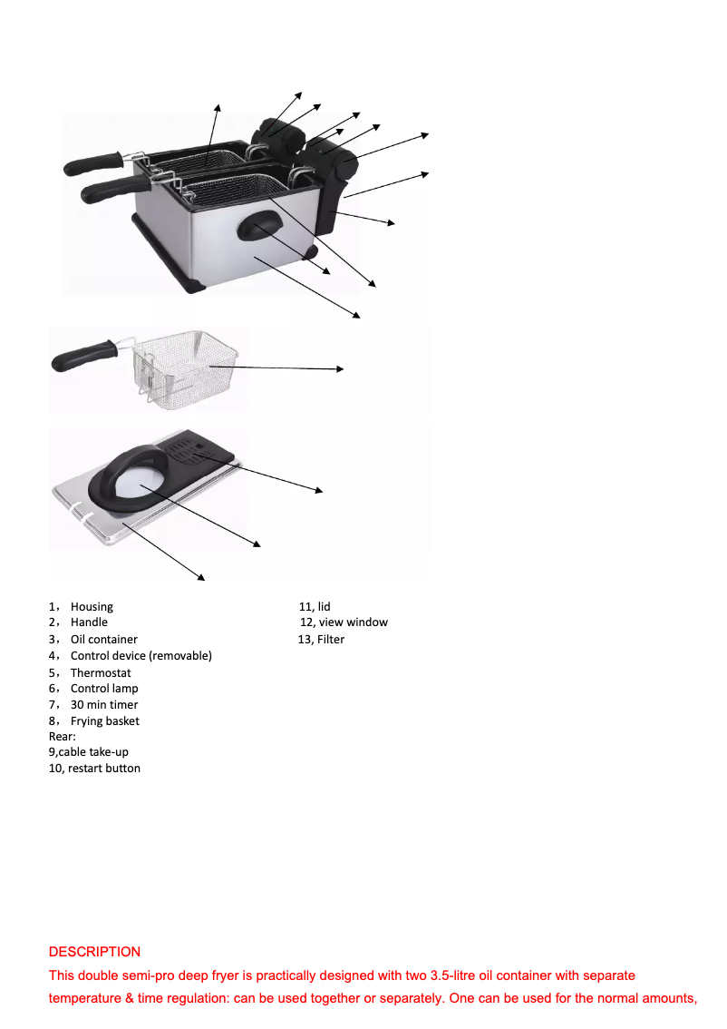 Imagen de la primera página del manual del dispositivo DF6000