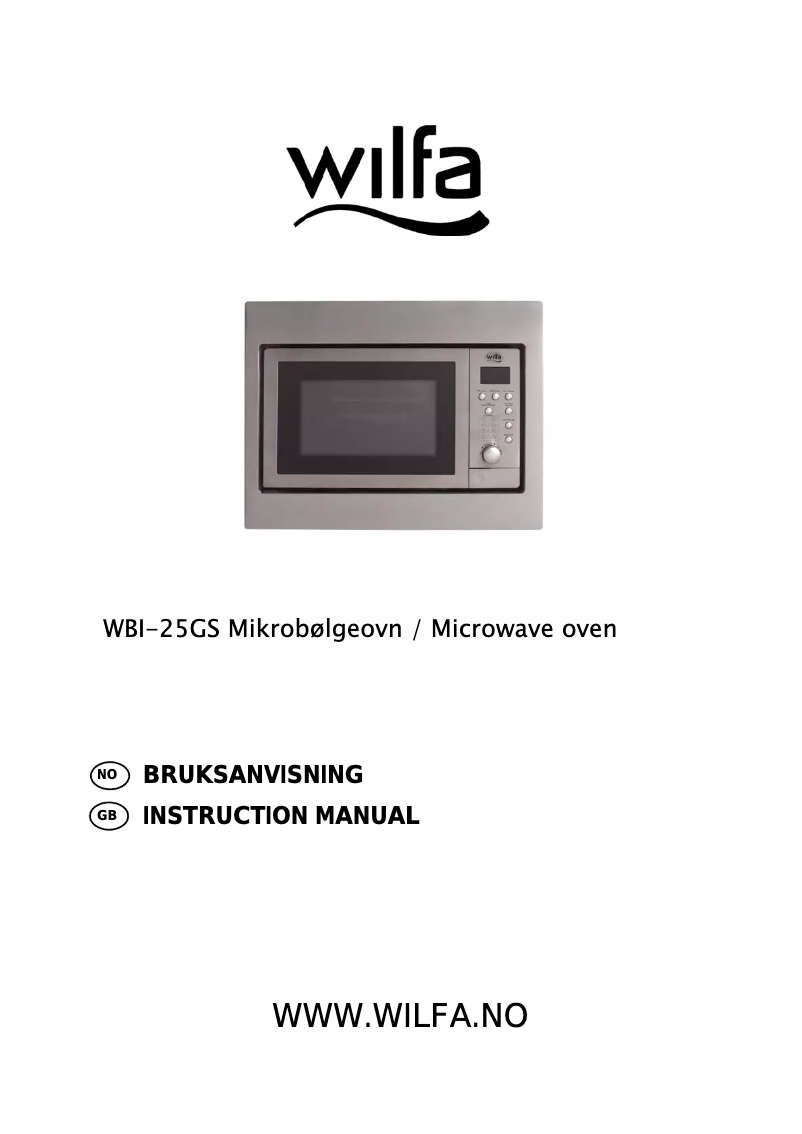 Imagen de la primera página del manual del dispositivo WBI-25GS