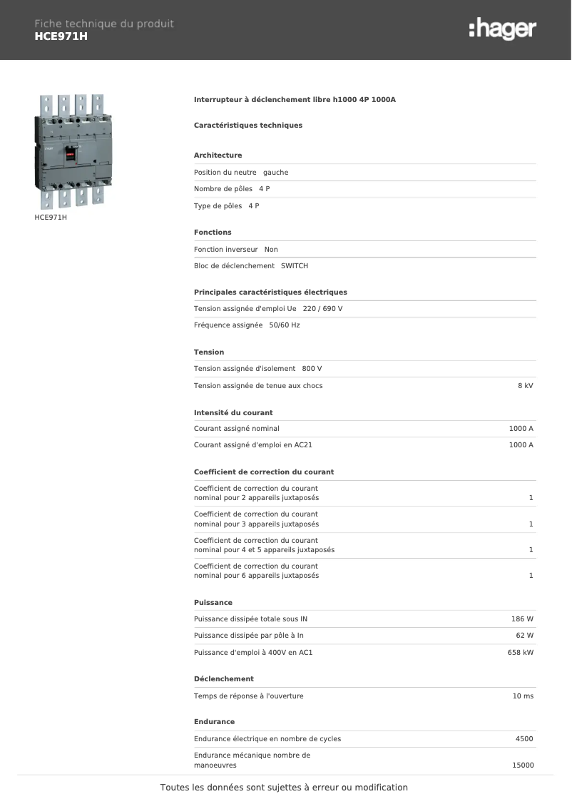 Imagen de la primera página del manual del dispositivo HCE971H