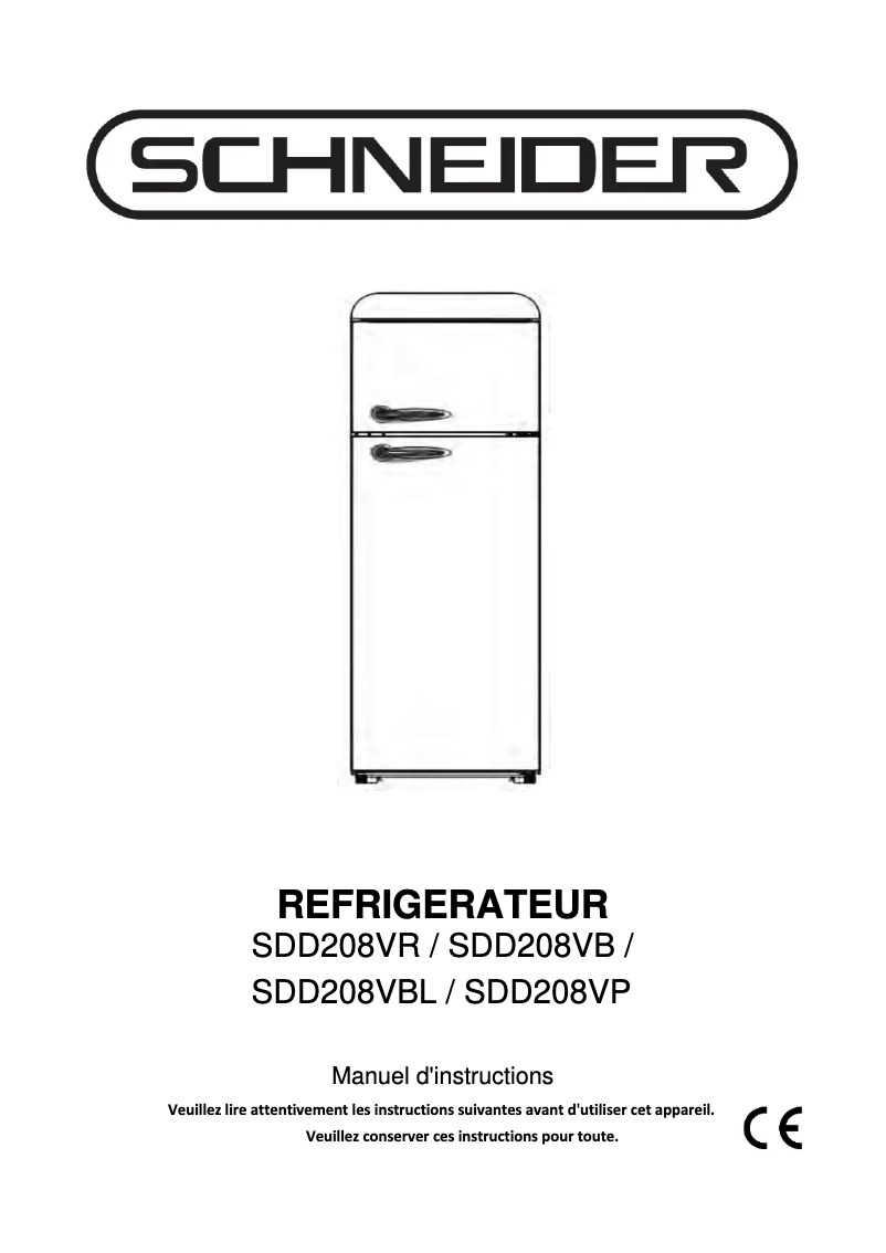 Imagen de la primera página del manual del dispositivo SDD208VB