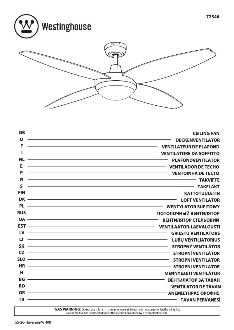 Imagen de la primera página del manual del dispositivo 72546
