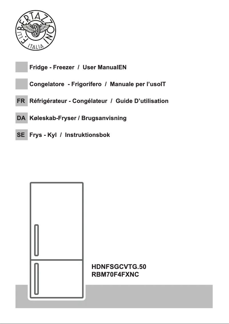 Página 1 del manual Manual de usuario Bertazzoni RBM70F4FXNC