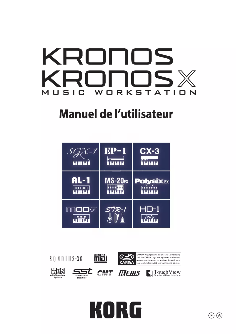 Página 1 del manual Manual de usuario Korg Kronos X