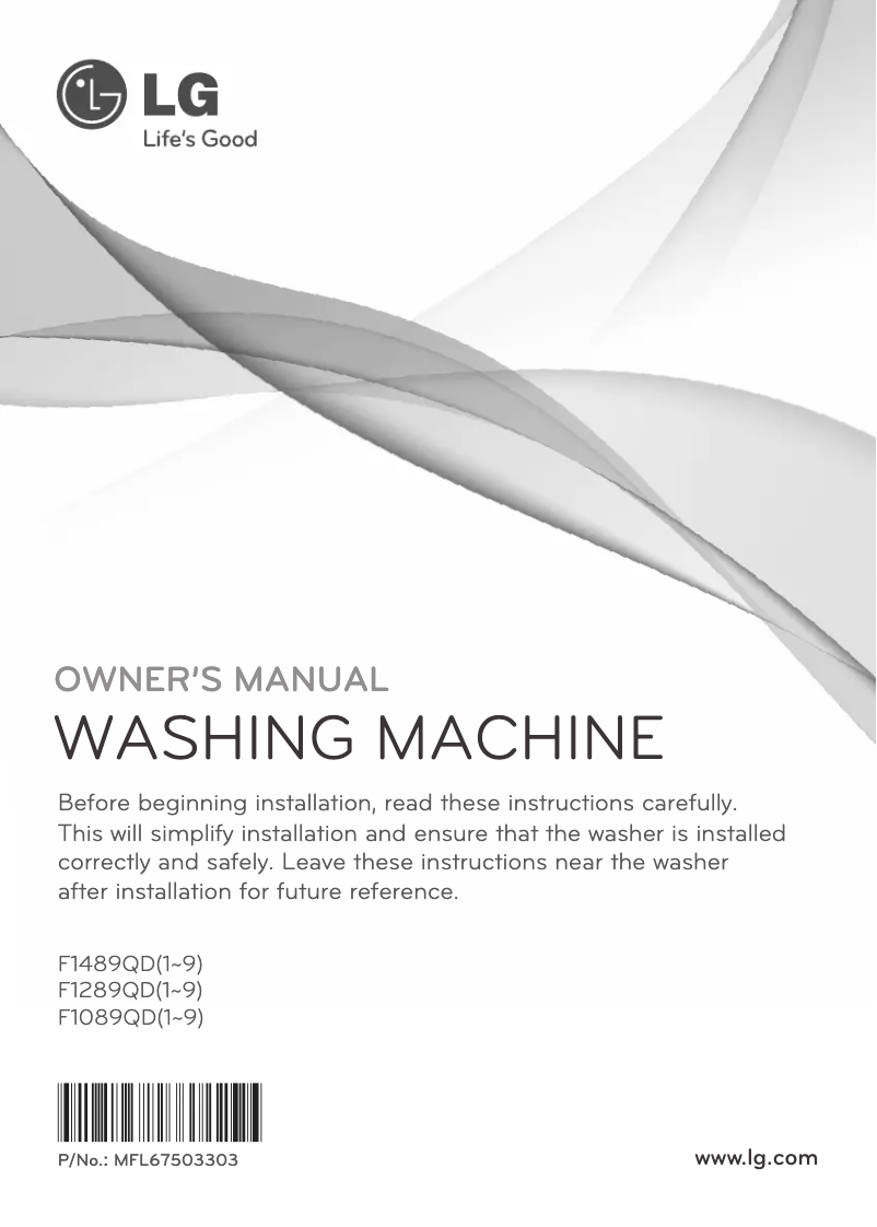 Imagen de la primera página del manual del dispositivo F1489TD