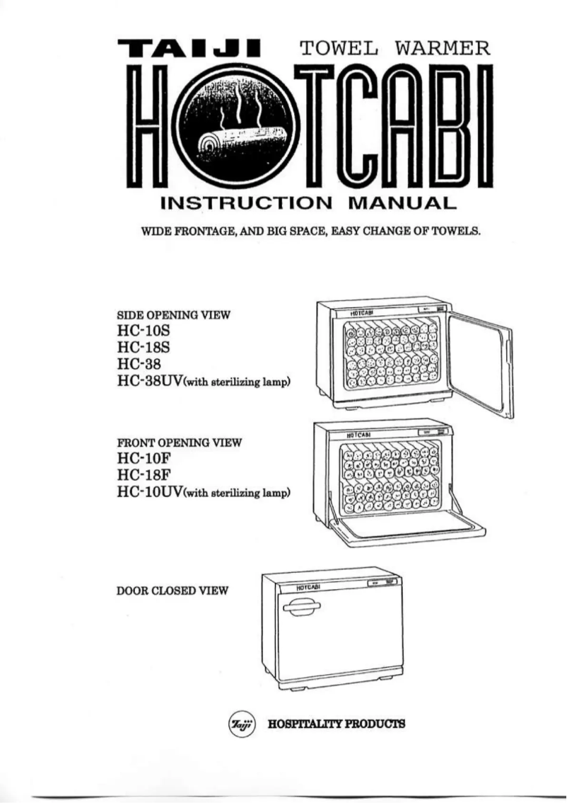 Página 1 del manual Manual de usuario Taiji HC-18F