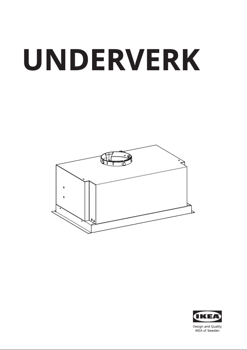 Página 1 del manual Manual de usuario Ikea UNDERVERK 503.923.26