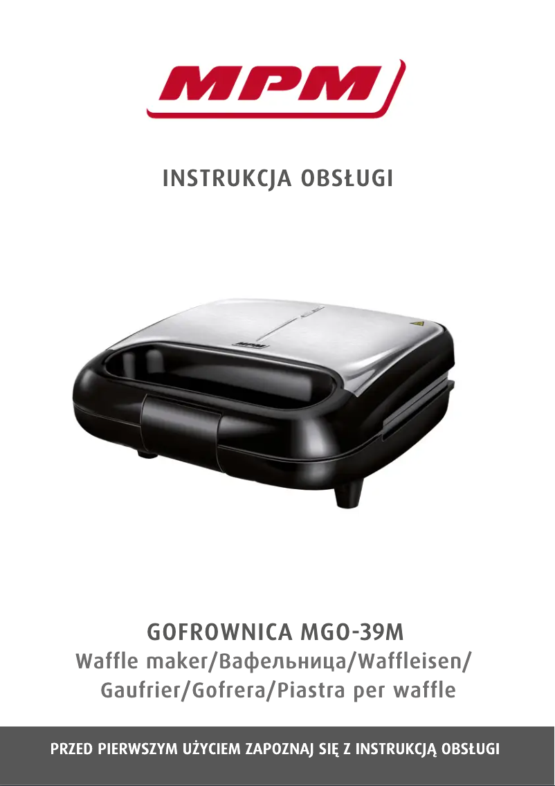 Página 1 del manual Manual de usuario MPM MGO-39M