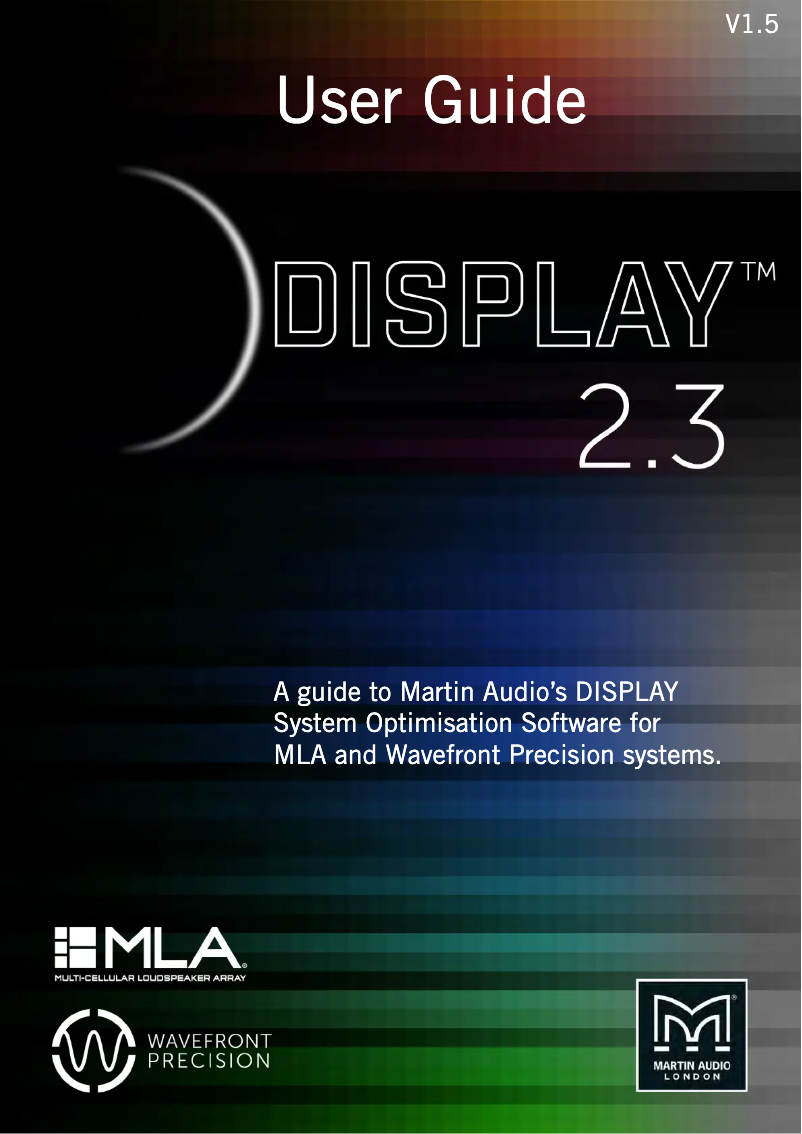 Página 1 del manual Manual de usuario Martin Audio Display 2.3