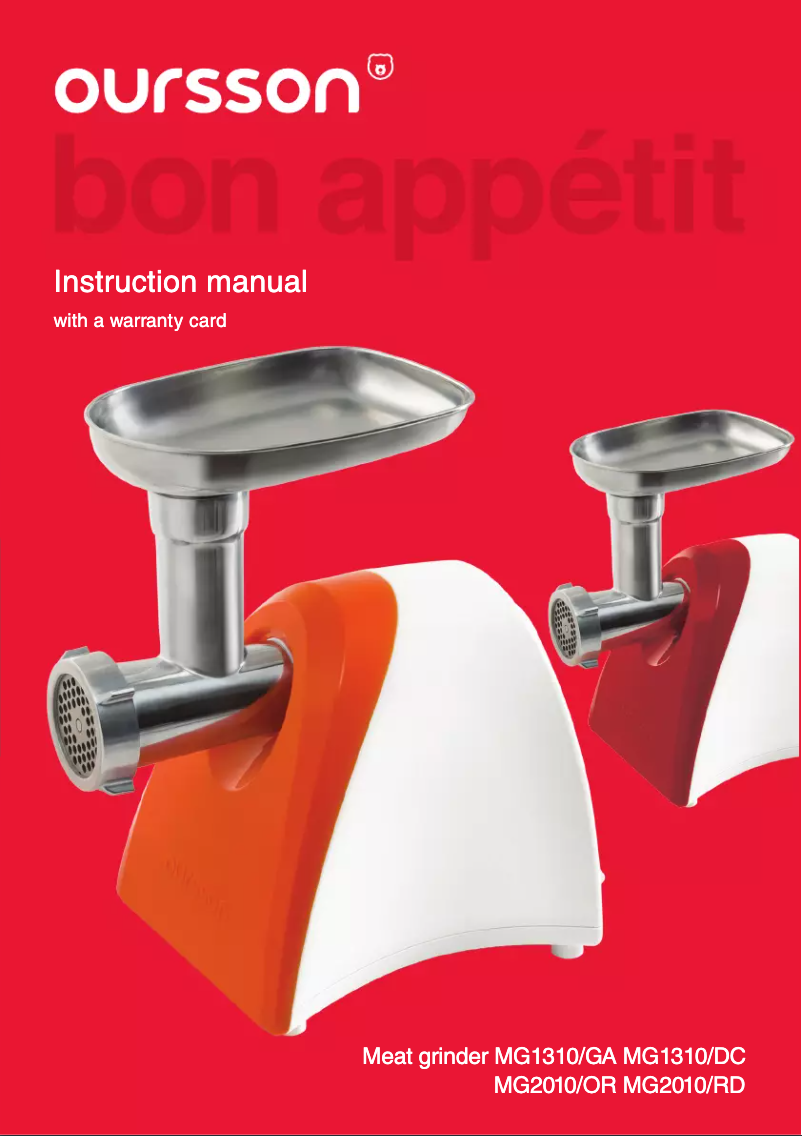 Imagen de la primera página del manual del dispositivo MG2010