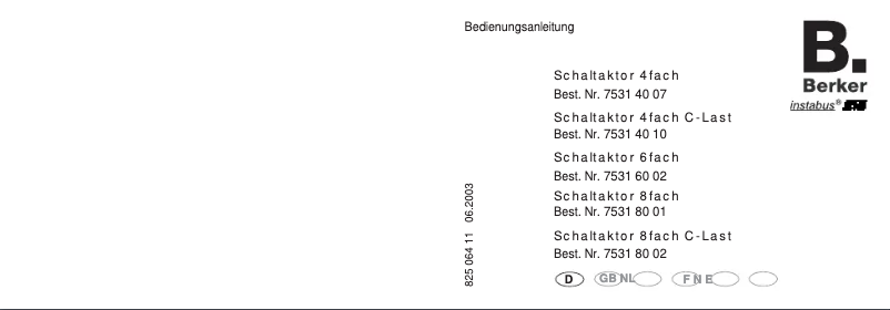 Imagen de la primera página del manual del dispositivo 75318002