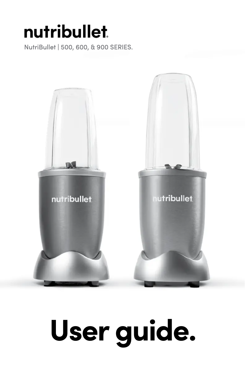 Página 1 del manual Manual de usuario NutriBullet 900 Series