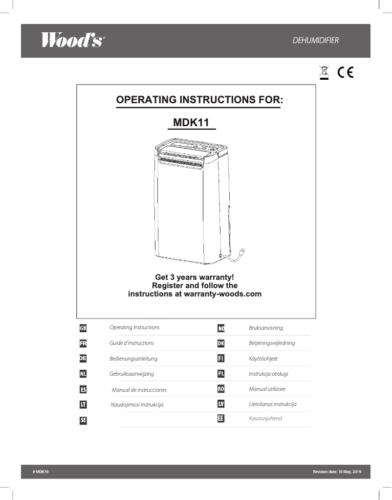 Imagen de la primera página del manual del dispositivo MDK11