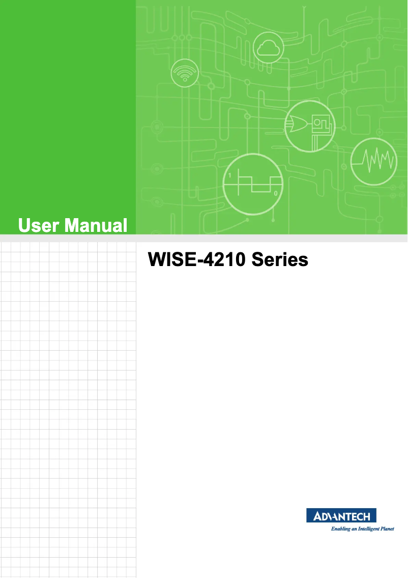 Imagen de la primera página del manual del dispositivo WISE-4210-NA