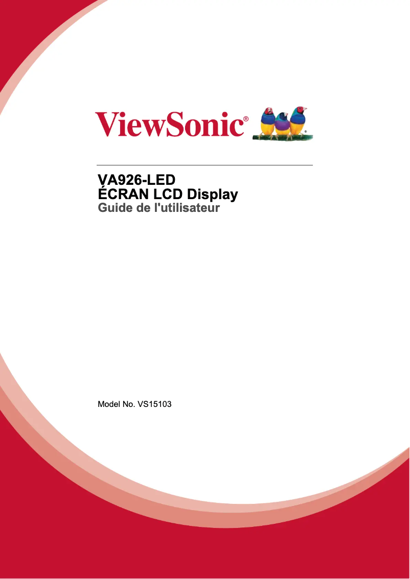 Imagen de la primera página del manual del dispositivo VA926-LED