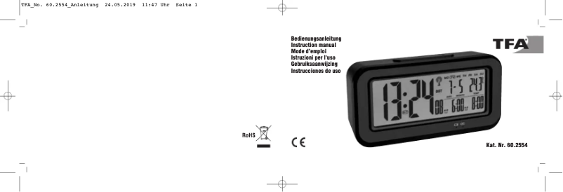 Página nº 1 - Manual de usuario TFA 60.2554.01