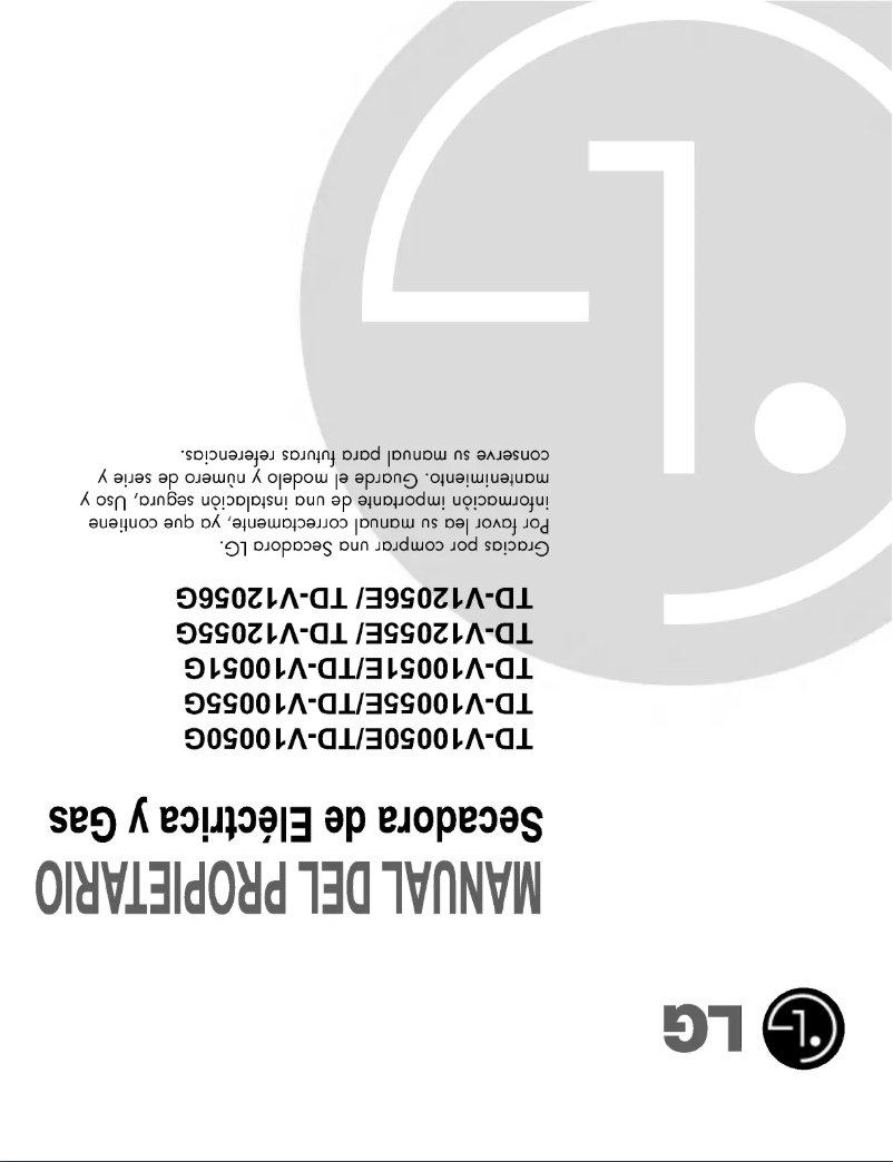 Página 1 del manual Manual de usuario LG TD-V10055G
