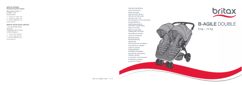 Imagen de la primera página del manual del dispositivo B-agile Double