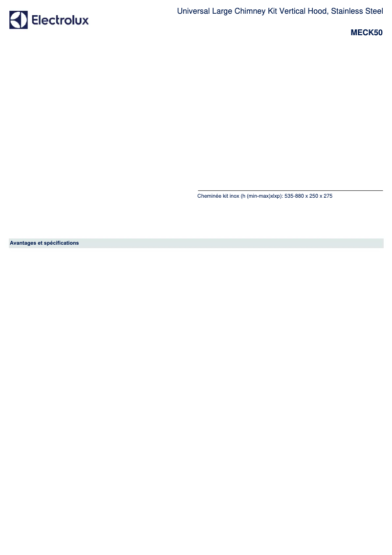 Imagen de la primera página del manual del dispositivo MECK50