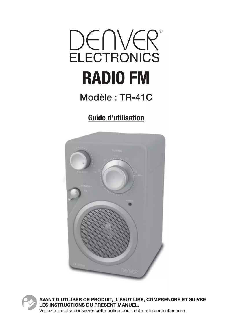 Imagen de la primera página del manual del dispositivo TR-41C